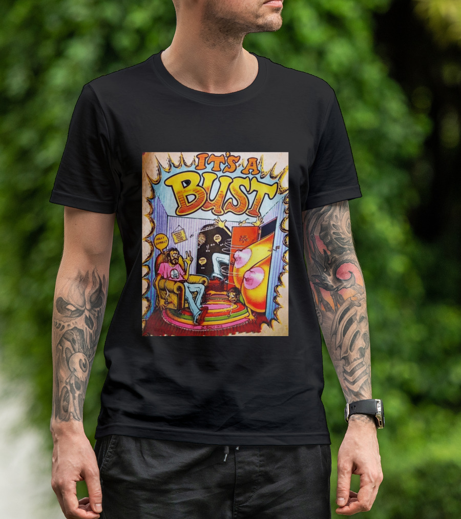 It's A Bust 1975 Zap Comix Cartoon Explosion T-Shirt