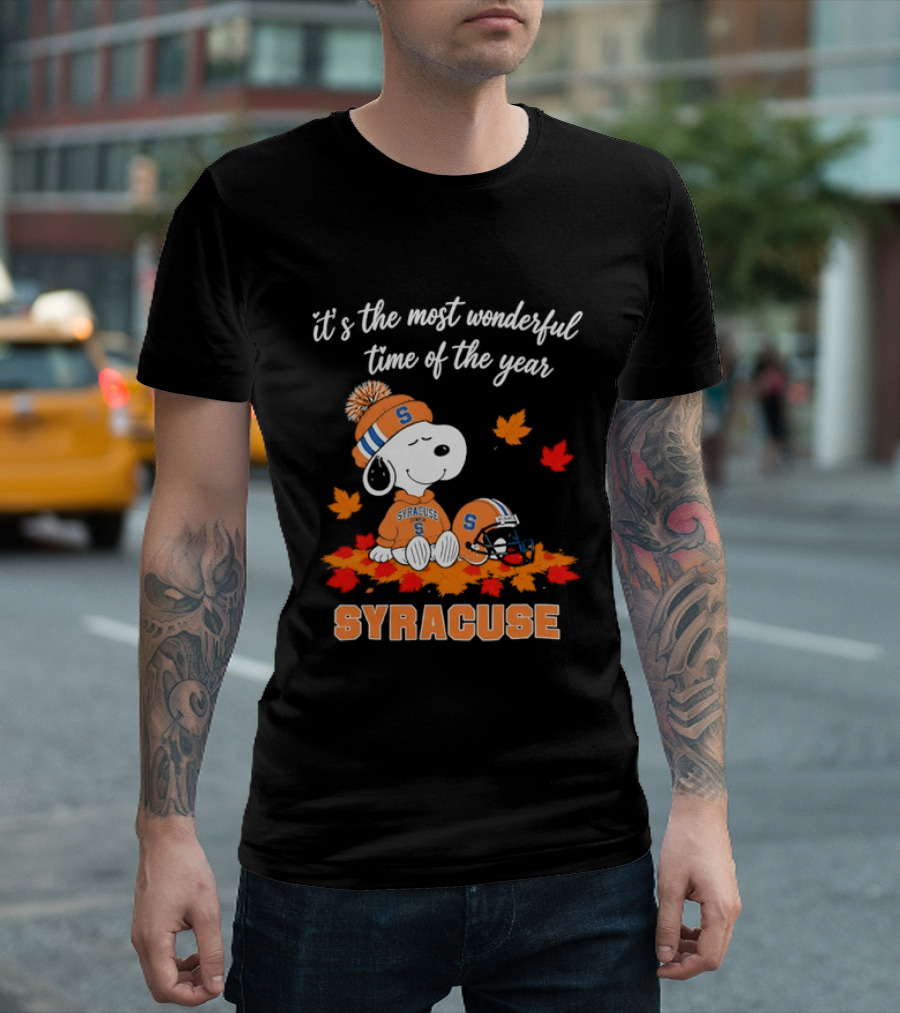 Snoopy It's The Most Wonderful Time Of The Year Syracuse T-Shirt