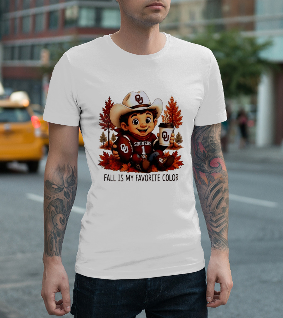 Oklahoma Sooners Fall Is My Favorite Color OU Sooners Football Autumn T-Shirt
