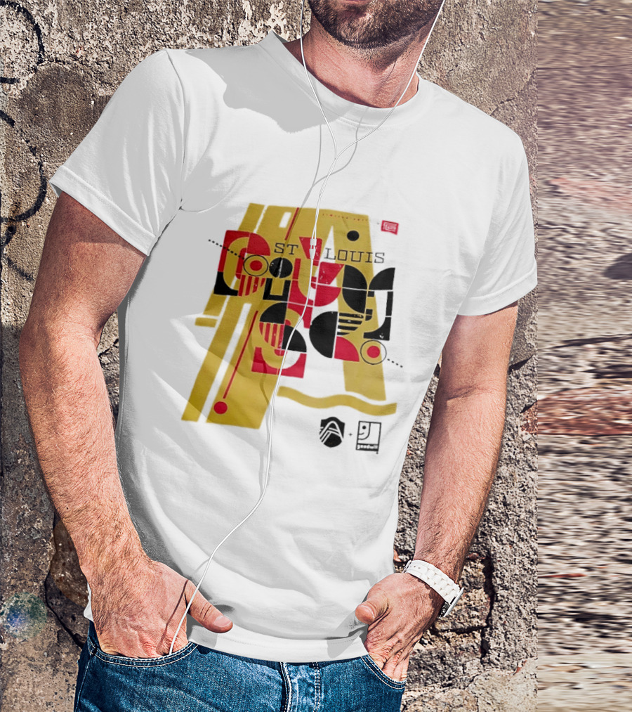 St Louis Football Limited Edition Goodwill Geometric Abstract 91 T-Shirt