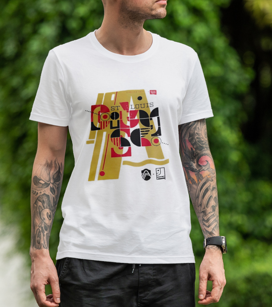 St Louis Football Limited Edition Goodwill Geometric Abstract 91 T-Shirt