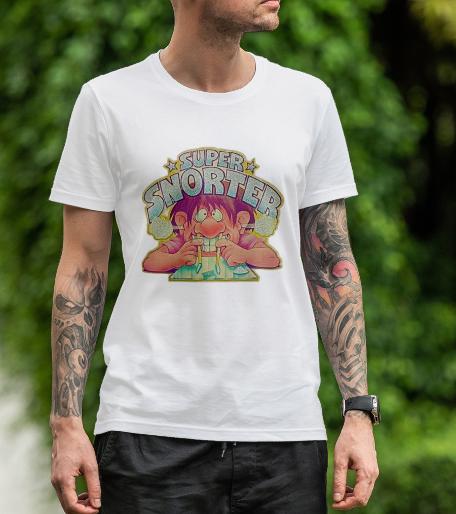 Super Snorter Cartoon Character 1978 Retro Humor T-Shirt