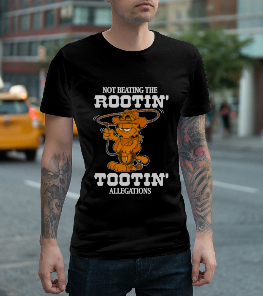Lasagna Cat Not Beating The Rootin' Tootin' Allegations Cowboy T-Shirt