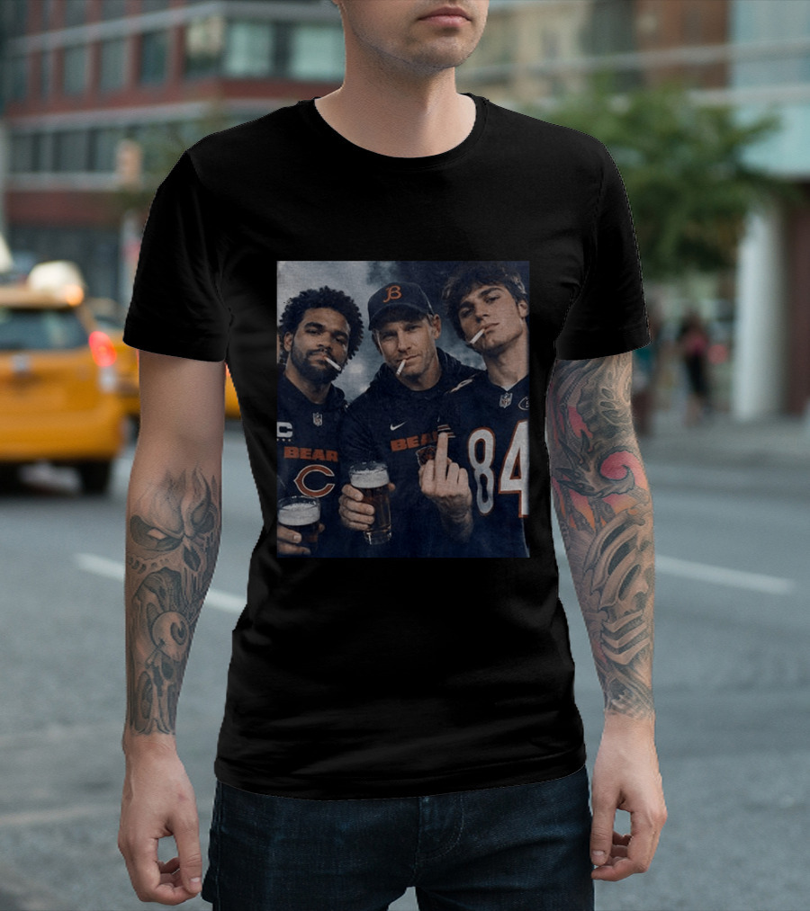 Colston Loveland Caleb Williams Ben Johnson Bears Football T-Shirt