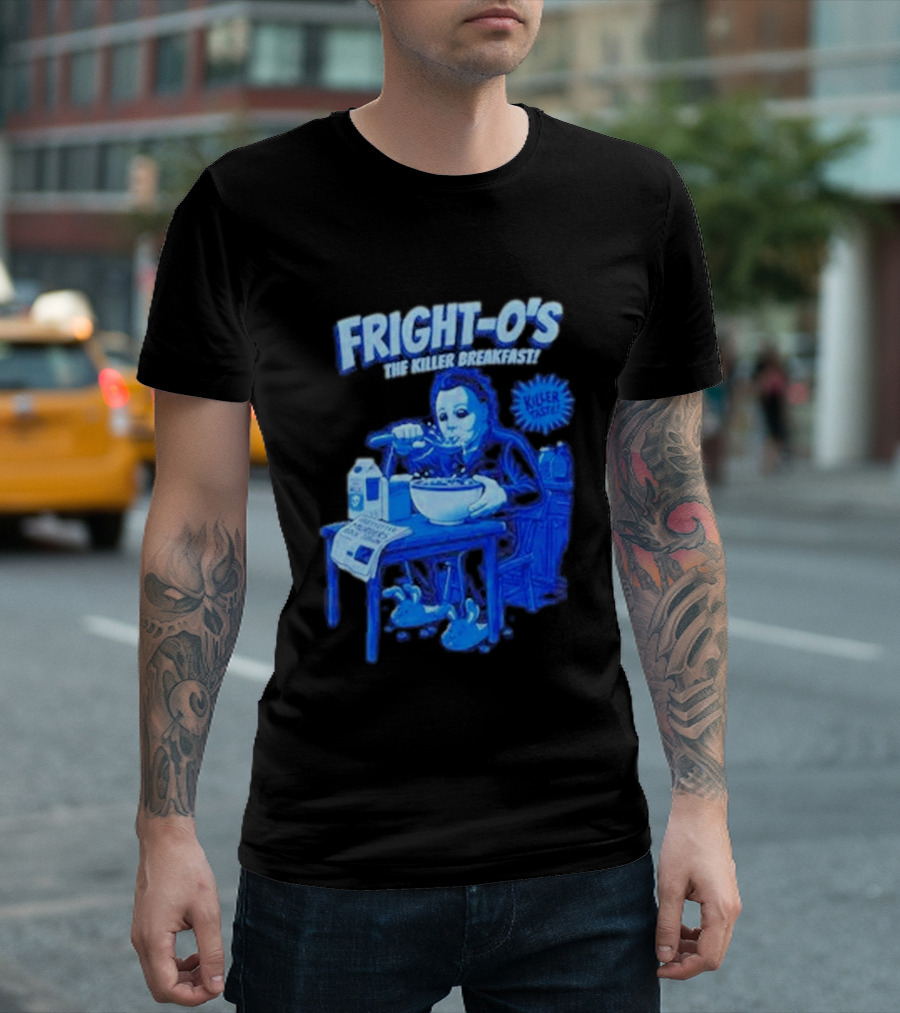 Fright O's The Killer Breakfast Cereal Halloween Michael Myers Killer Taste T-Shirt