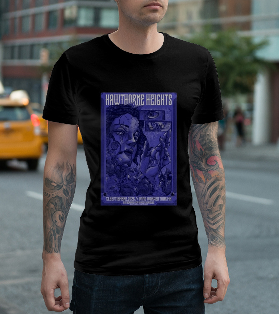 Hawthorne Heights 13 Septiembre 2026 Vans Warped Tour Mx Autódromo Hermanos Rodríguez T-Shirt