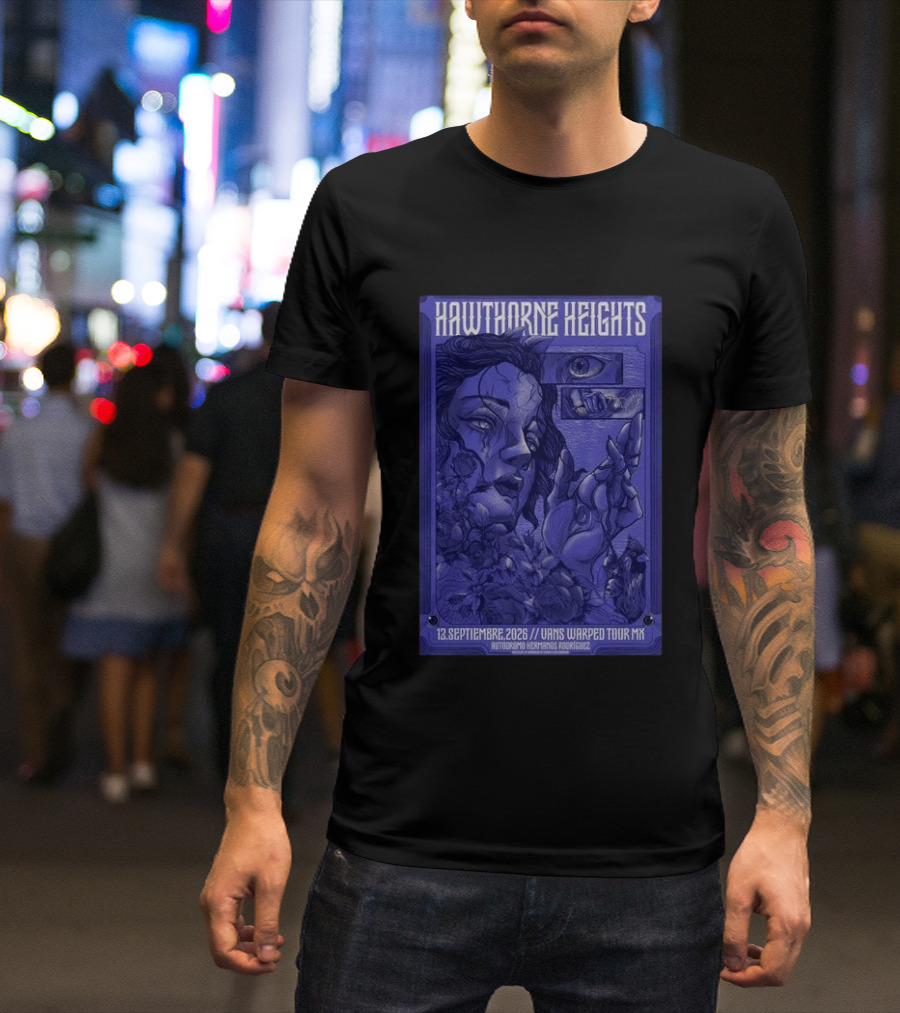 Hawthorne Heights 13 Septiembre 2026 Vans Warped Tour Mx Autódromo Hermanos Rodríguez T-Shirt