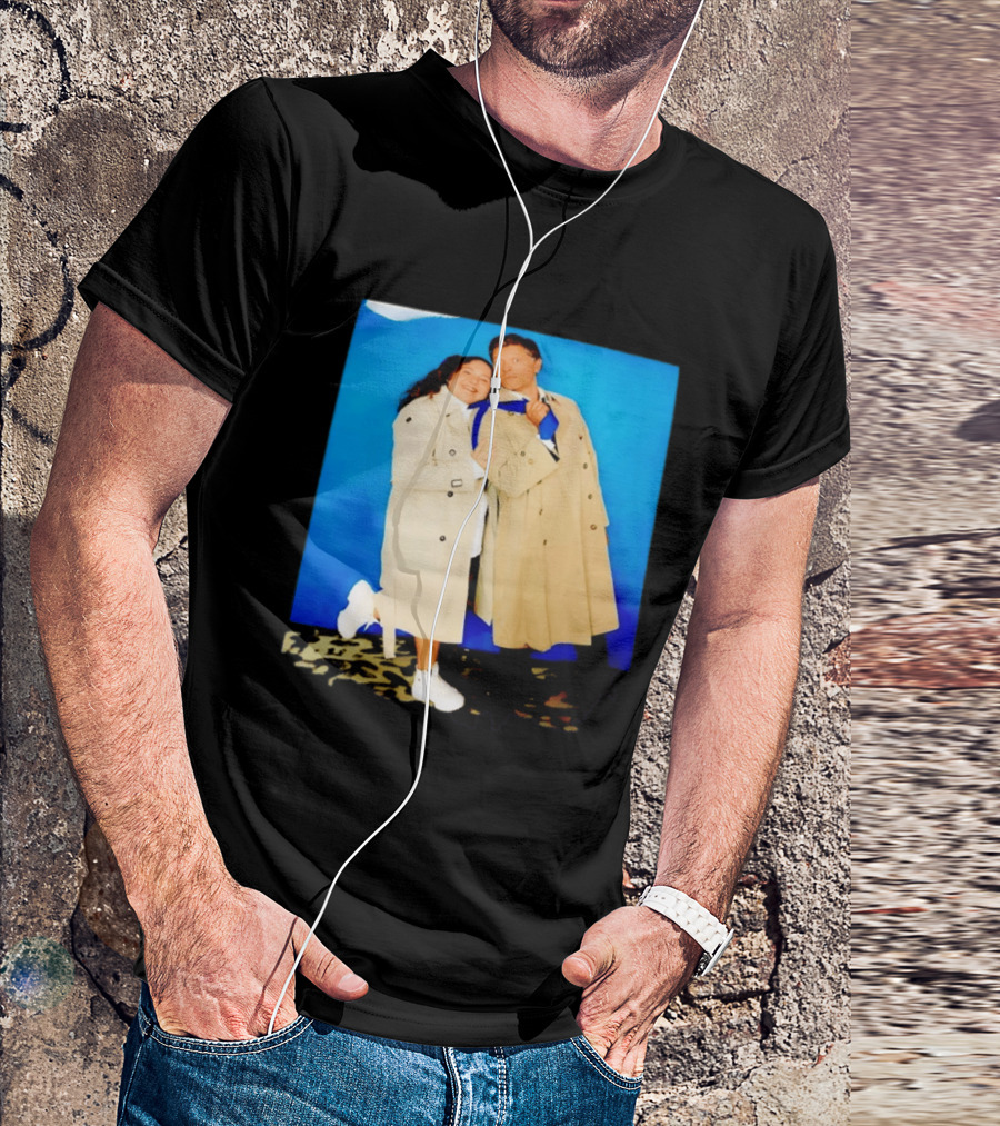 Misha Collins Castiel Supernatural Photo Trench Coat And Tie T-Shirt