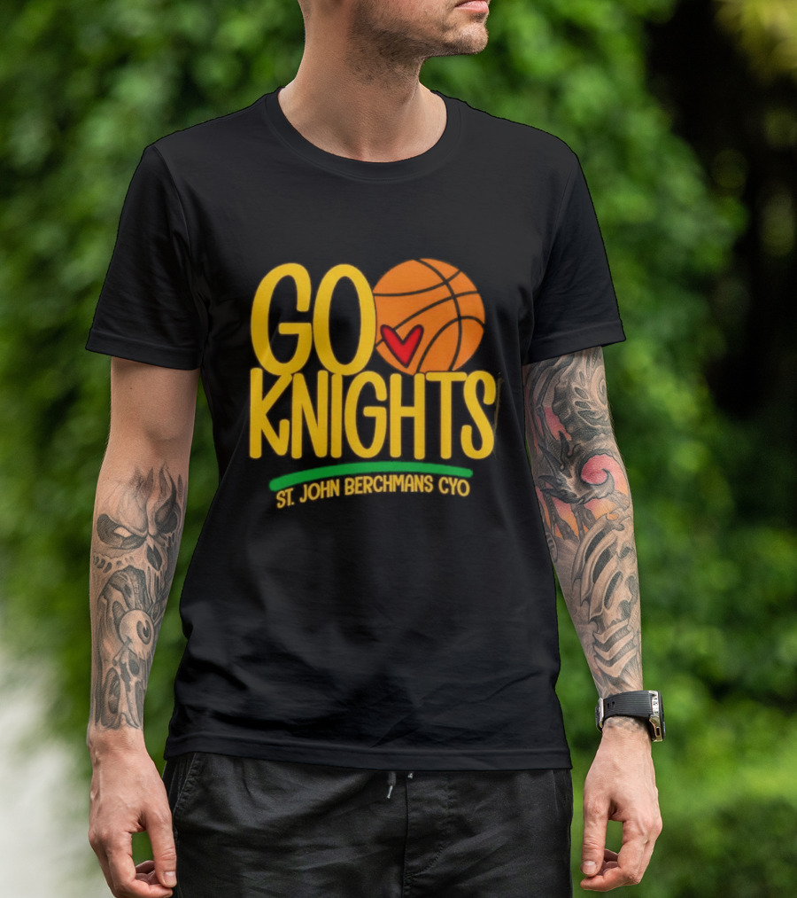 Go Knights St. John Berchmans CYO Basketball Pride T-Shirt