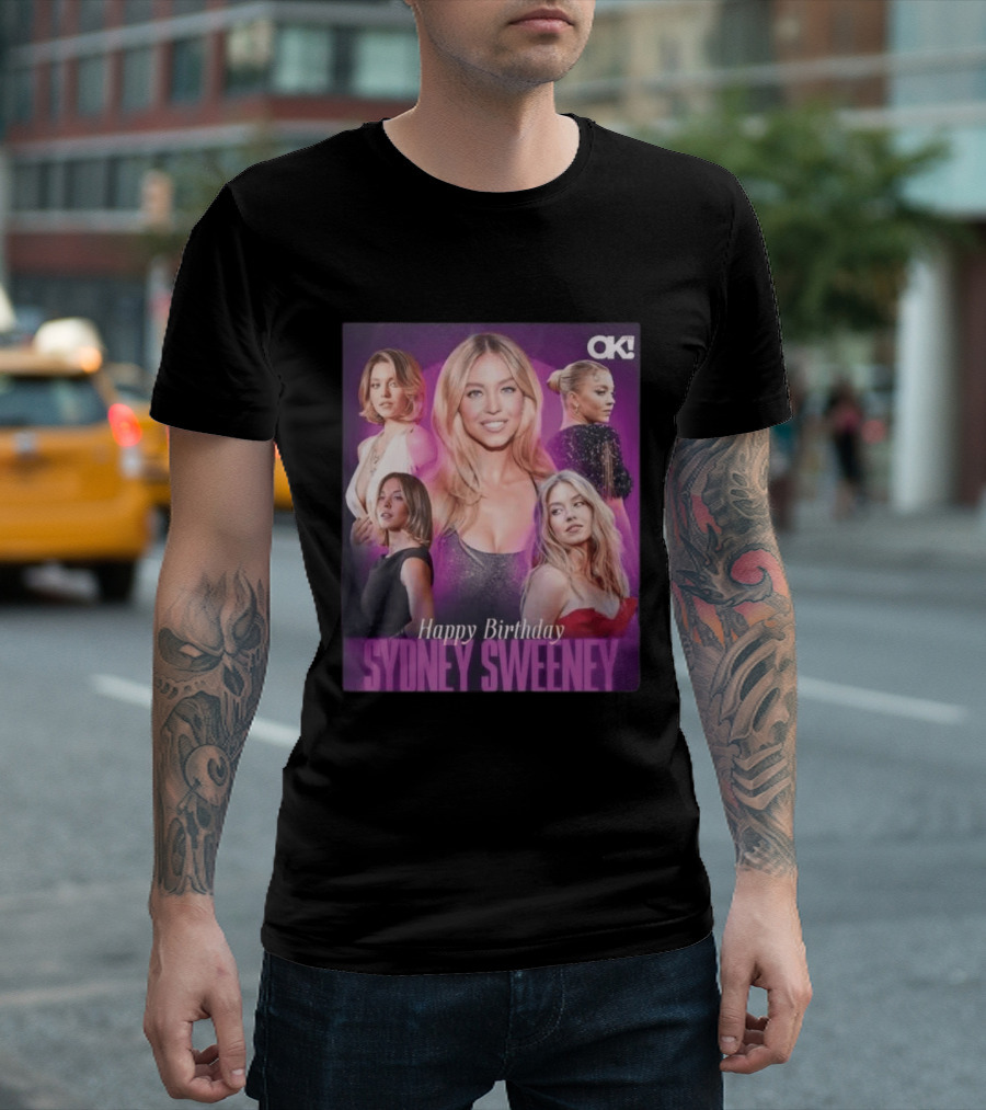 Sydney Sweeney Happy Birthday Celebration OK! Magazine 2026 T-Shirt