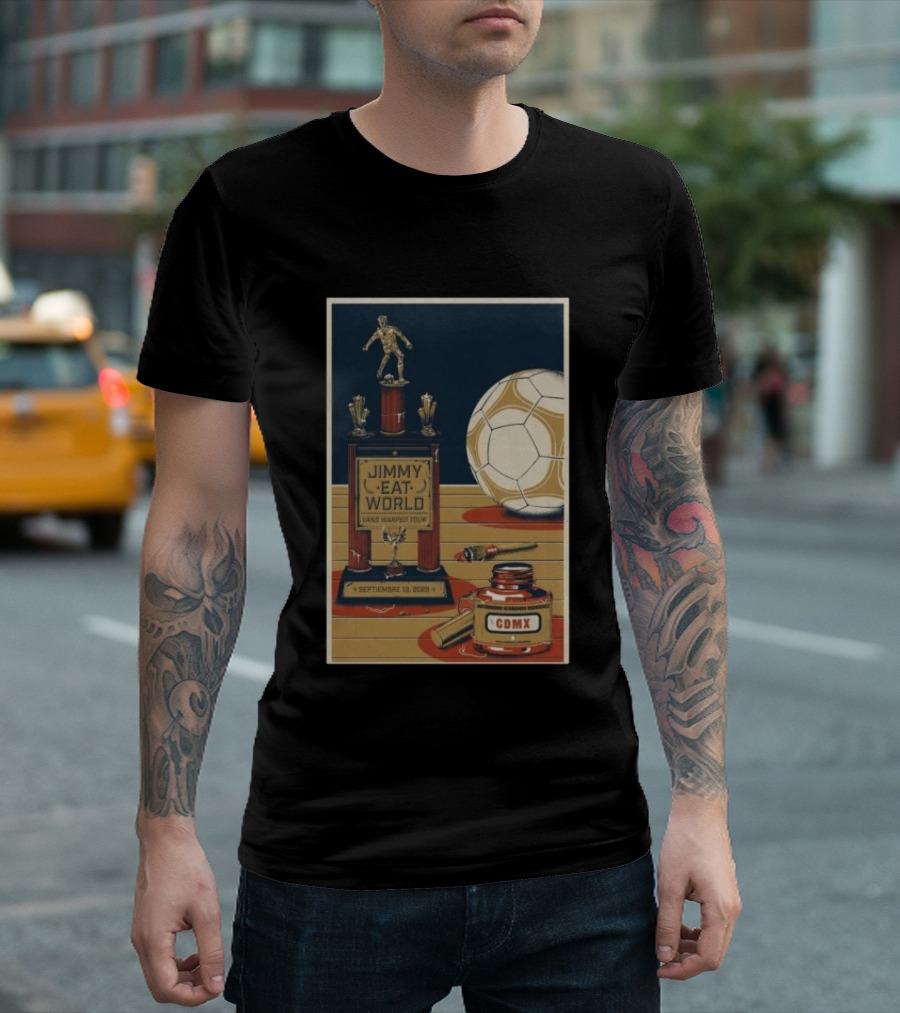 Jimmy Eat World Vans Warped Tour Mexico City September 13 2026 Autódromo Hermanos Rodríguez CDMX Soccer Trophy T-Shirt