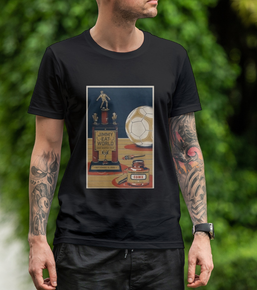 Jimmy Eat World Vans Warped Tour Mexico City September 13 2026 Autódromo Hermanos Rodríguez CDMX Soccer Trophy T-Shirt