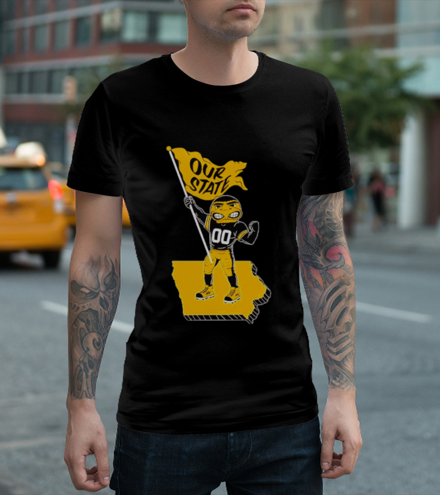 Our State Flag Iowa Beat Iowa State Sports Mascot Victory T-Shirt