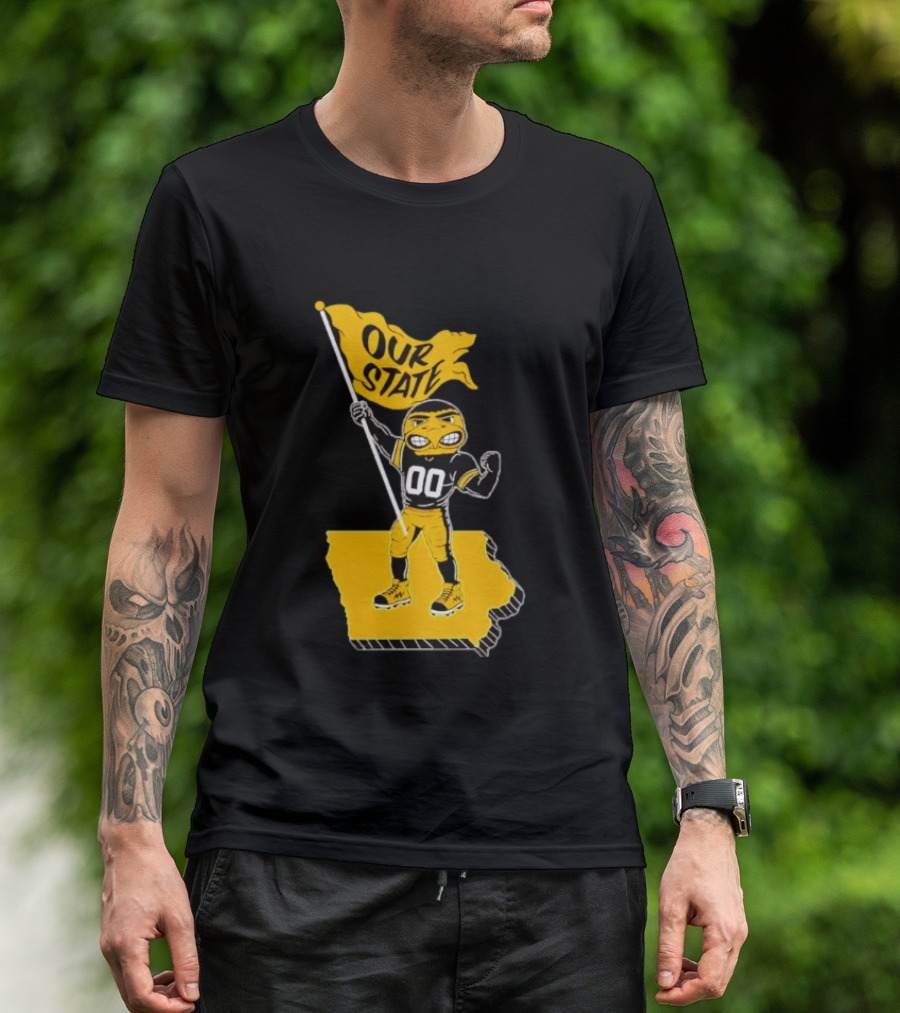 Our State Flag Iowa Beat Iowa State Sports Mascot Victory T-Shirt