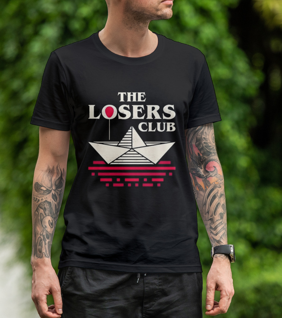 The Losers Club Paper Boat Red Balloon Stephen King IT T-Shirt