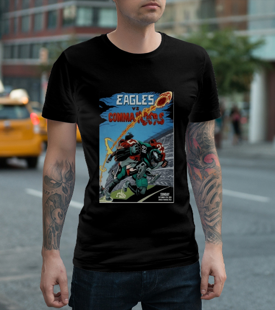 Eagles Vs Commanders September 13 2026 Lincoln Financial Field Football T-Shirt