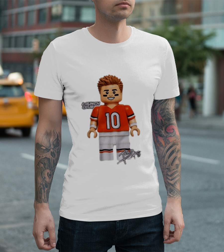 Denver Broncos Quarterback Bo Nix Launch Club 10 T-Shirt