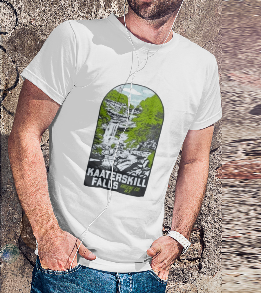 Kaaterskill Falls Greene Co NY Scenic Nature Waterfall Landscape T-Shirt