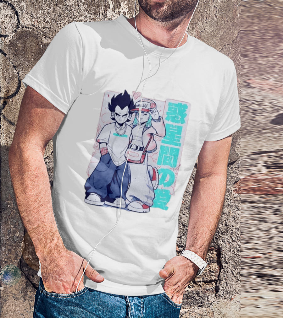 Vegeta Bulma Capsule Corp Love Dragon Ball Z Kanji T-Shirt