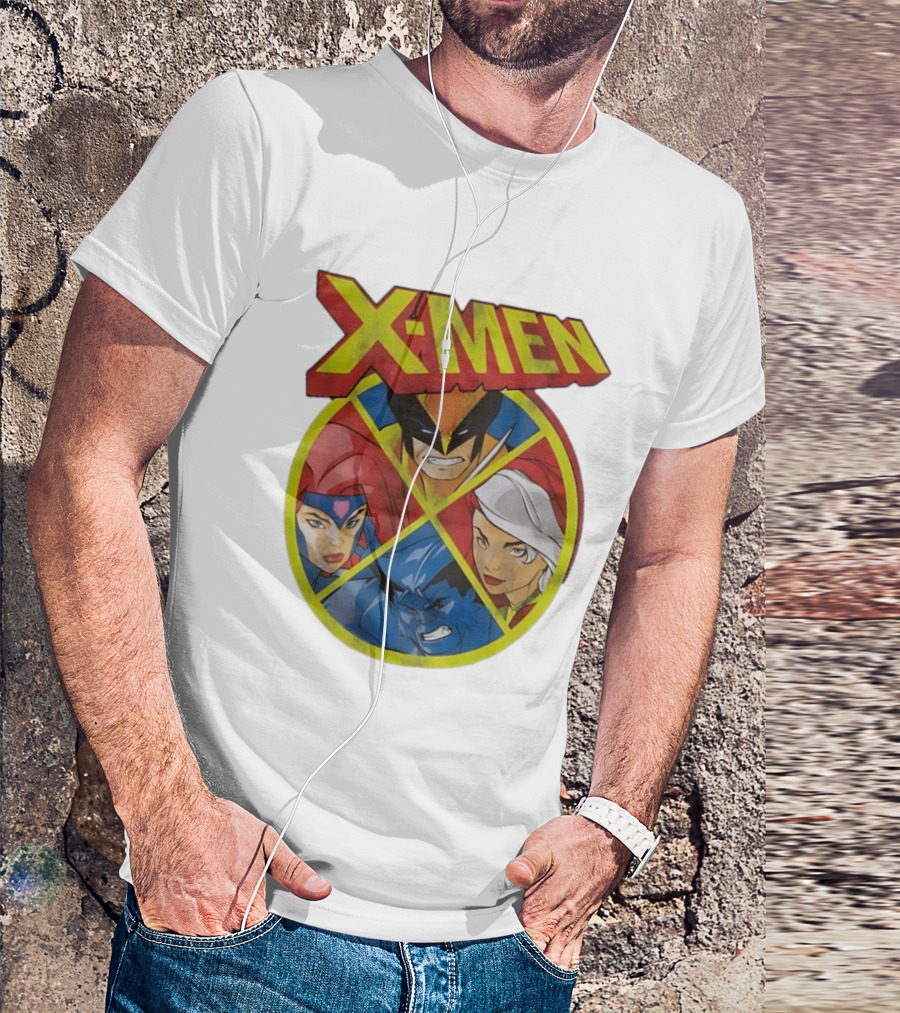 X Men Wolverine Jean Grey Rogue Beast Classic Comic Characters T-Shirt