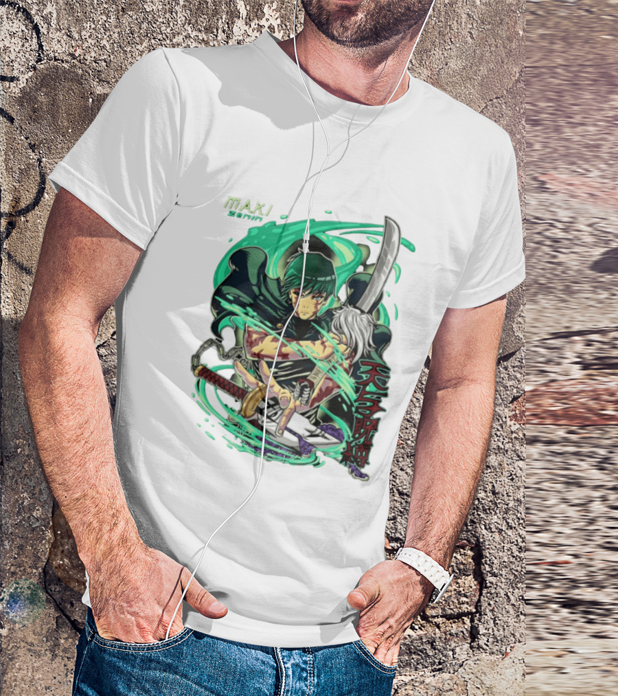Maki Zenin Jujutsu Kaisen Anime Manga JJK Sword T-Shirt