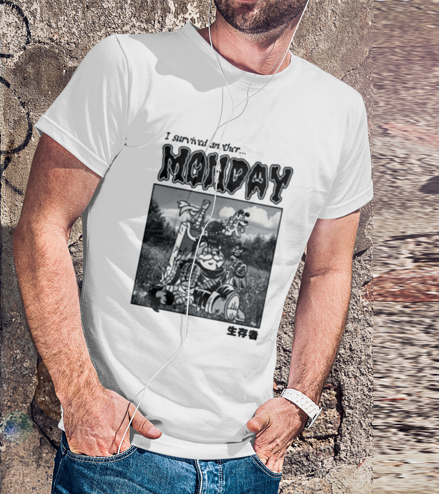 I Survived Another Monday Manga Survivor Berserk T-Shirt