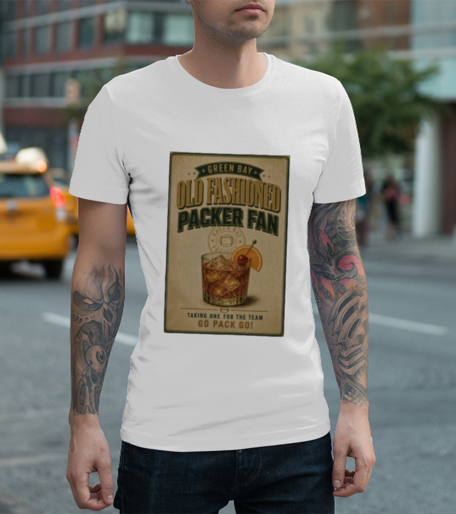 Green Bay Old Fashioned Packer Fan Taking One For The Team Go Pack Go T-Shirt