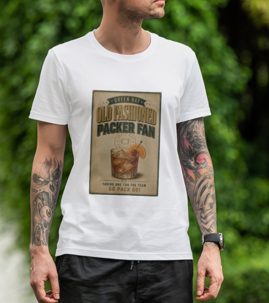 Green Bay Old Fashioned Packer Fan Taking One For The Team Go Pack Go T-Shirt