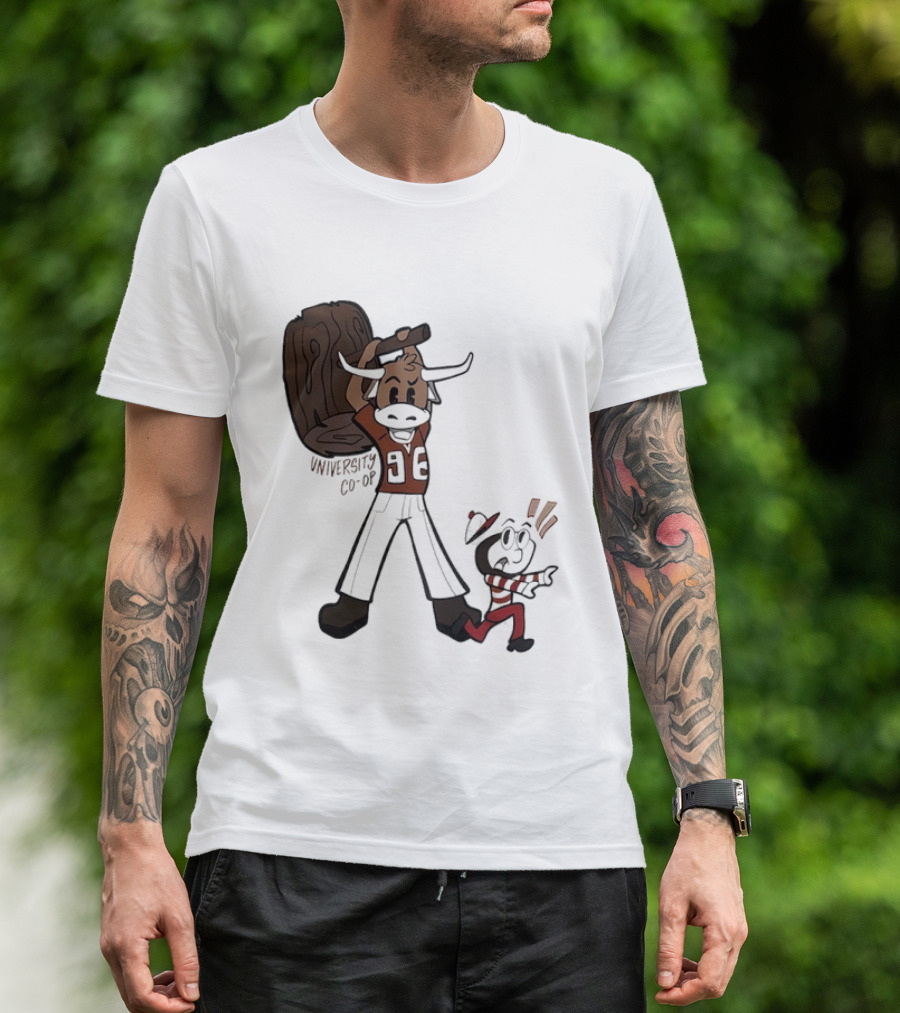 University Co Op Texas Longhorns Vs Ohio State Buckeyes 96 Mascot Showdown T-Shirt