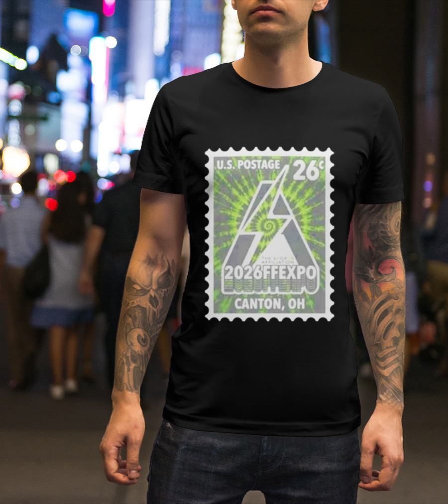 U.S. Postage 26c The Sports Affiliation 2026 FF Expo Canton OH Stamp T-Shirt