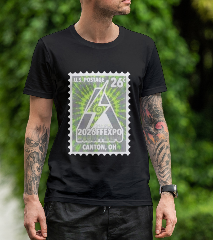 U.S. Postage 26c The Sports Affiliation 2026 FF Expo Canton OH Stamp T-Shirt