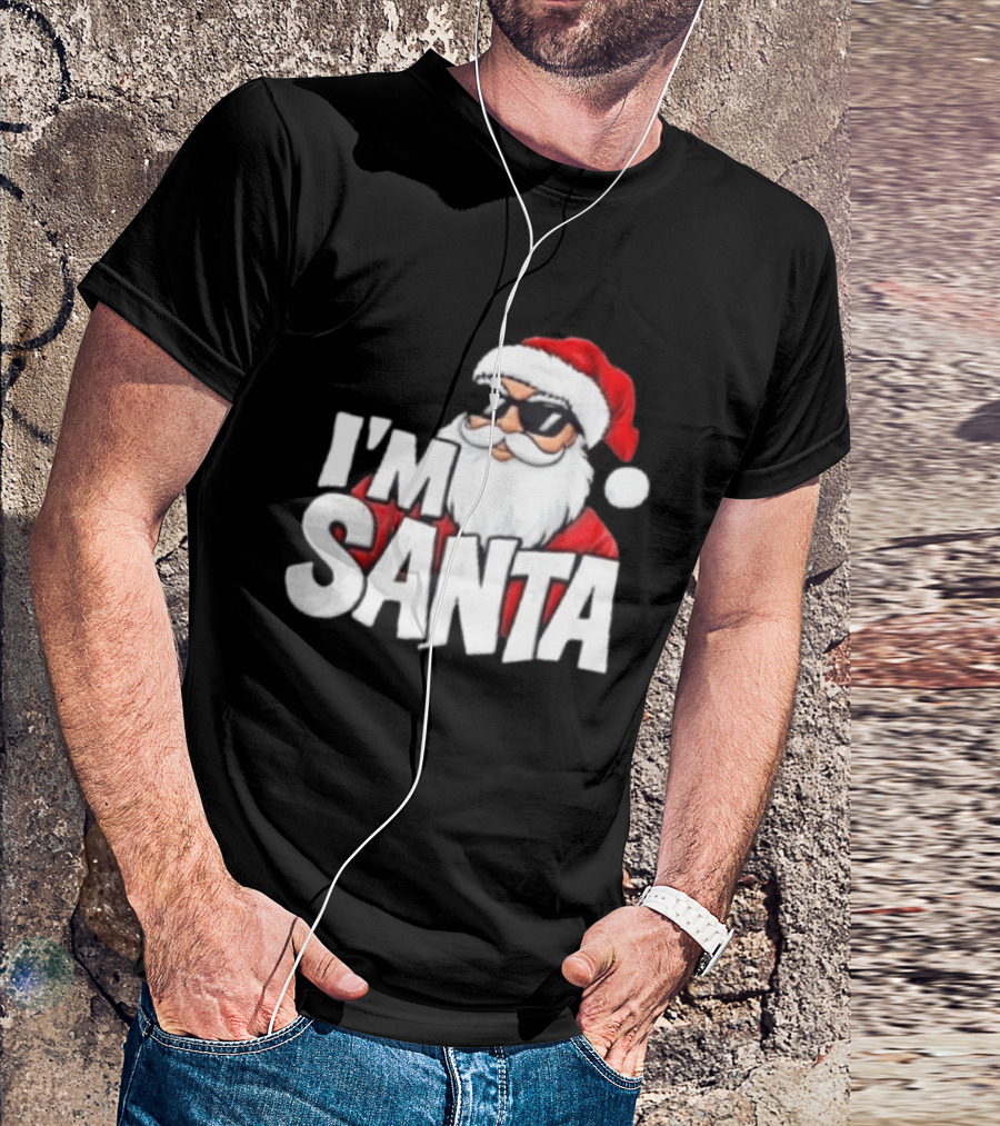 I'm Santa Sunglasses Cool Christmas Holiday T-Shirt
