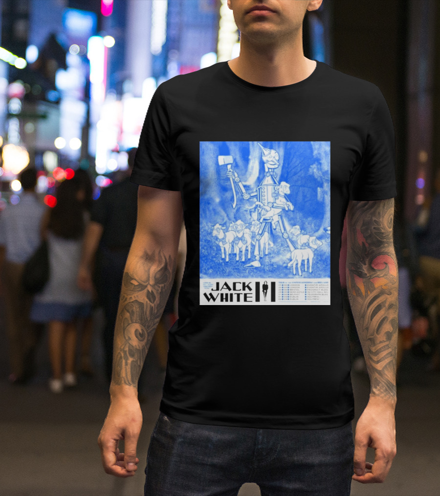 Jack White United Kingdom And Ireland 2026 Tour Tin Man With Sheep T-Shirt