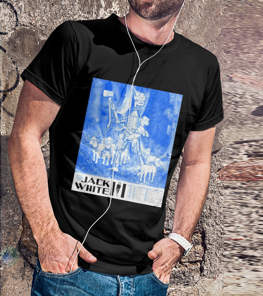 Jack White United Kingdom And Ireland 2026 Tour Tin Man With Sheep T-Shirt
