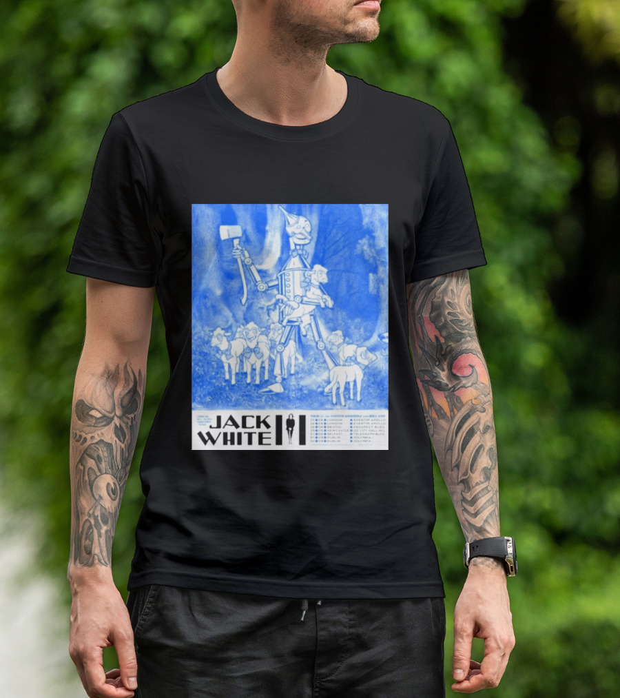 Jack White United Kingdom And Ireland 2026 Tour Tin Man With Sheep T-Shirt