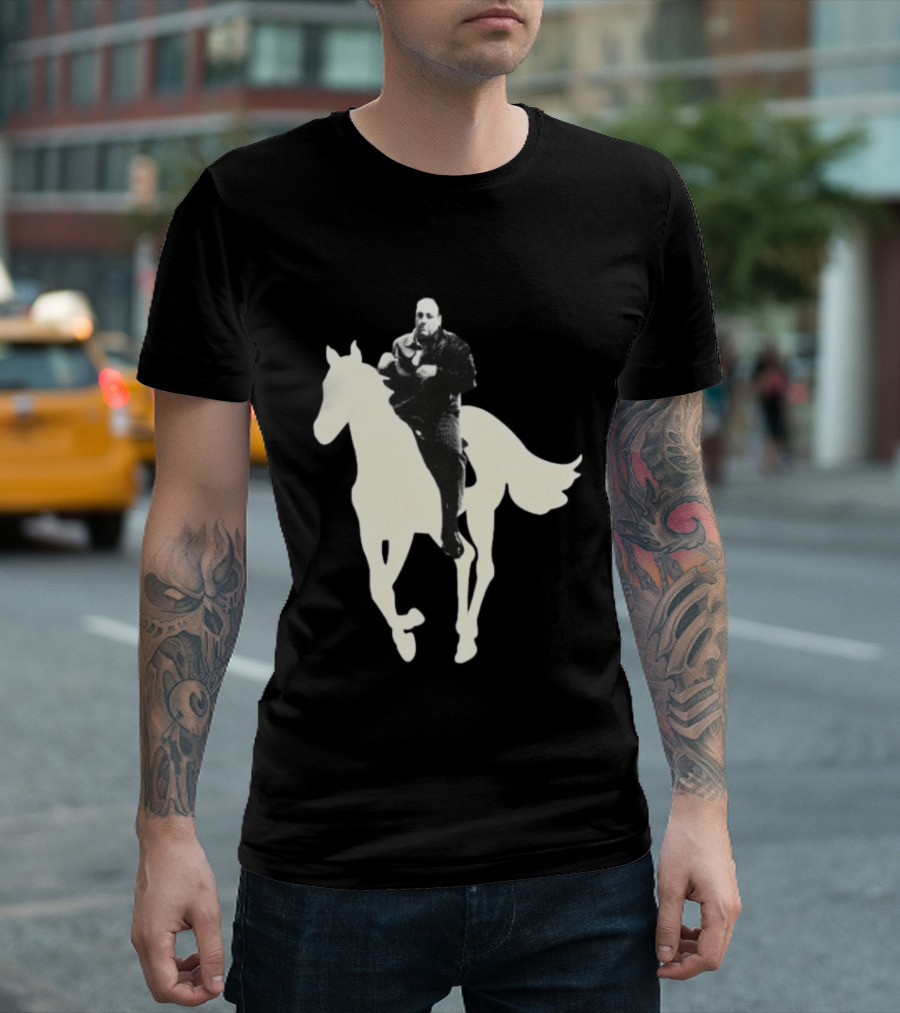 James Gandolfini The Sopranos Horse Riding T-Shirt