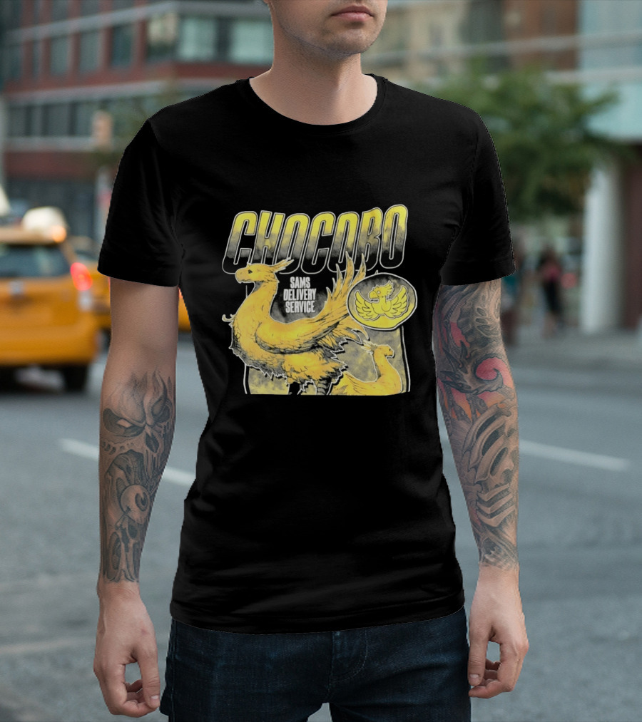 Chocobo Sams Delivery Service Final Fantasy Yellow Bird T-Shirt
