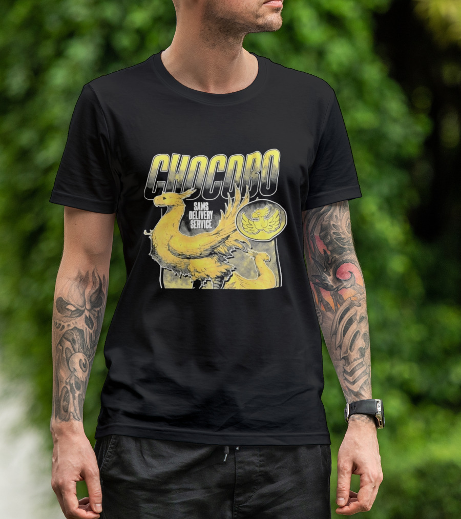 Chocobo Sams Delivery Service Final Fantasy Yellow Bird T-Shirt