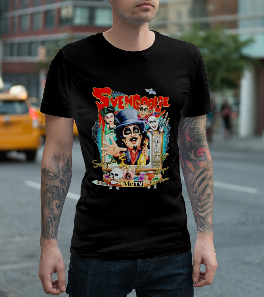 Svengoolie Berwyn MeTV Horror Characters And Spooky Fun T-Shirt