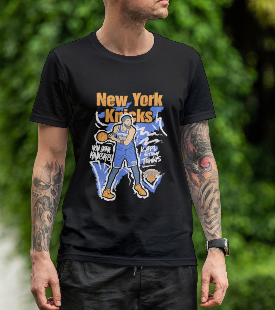 New York Knicks NBA Karl Anthony Towns Basketball T-Shirt