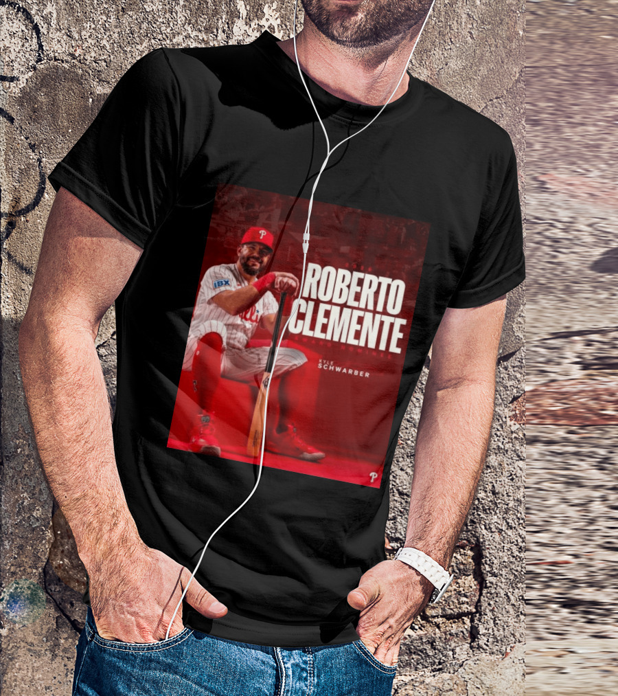 2026 Kyle Schwarber Roberto Clemente Award Nominee Phillies Baseball Recognition T-Shirt