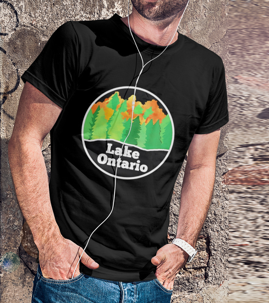Lake Ontario Colorful Forest Landscape Nature Outdoors T-Shirt