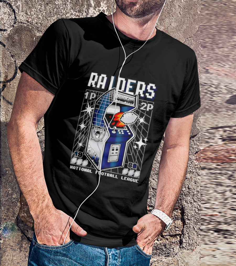 Las Vegas Raiders Arcade Machine NFL T-Shirt