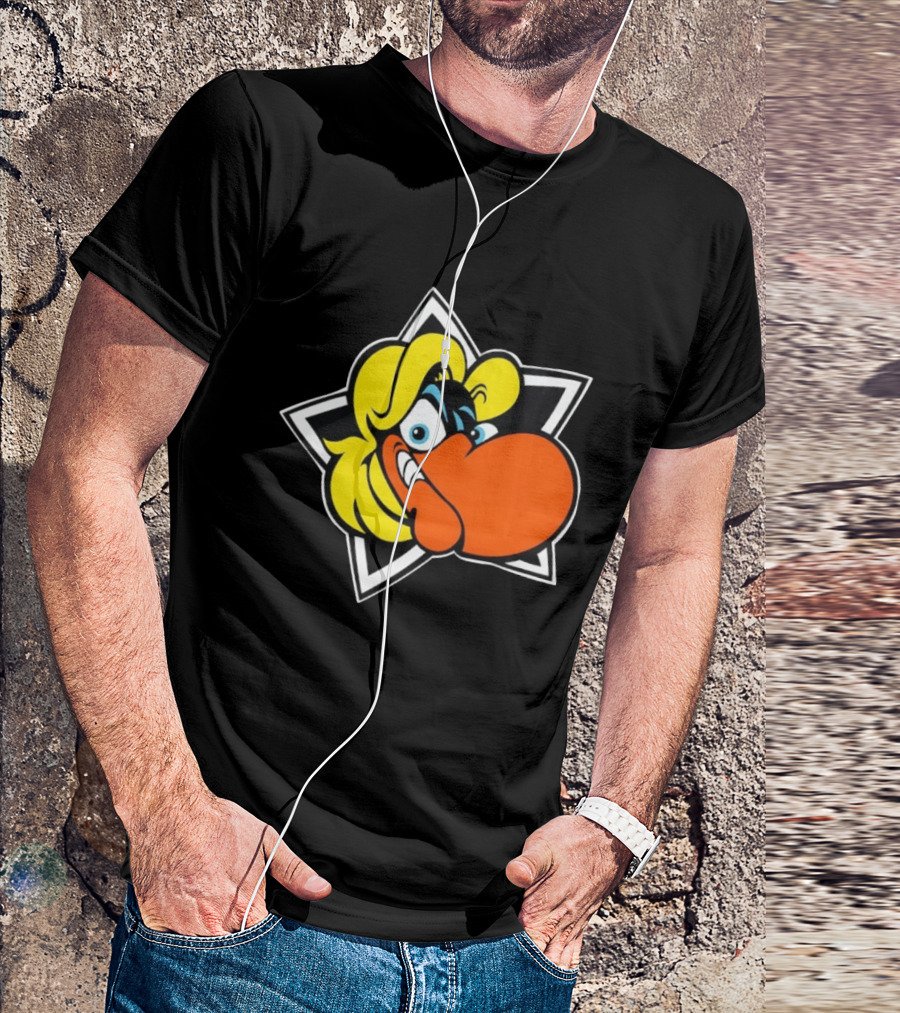 Looney Tunes Foghorn Leghorn Star Cartoon Character Face T-Shirt