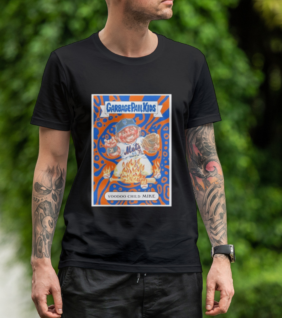 Garbage Pail Kids Mets Voodoo Child Mike Piazza Cards T-Shirt