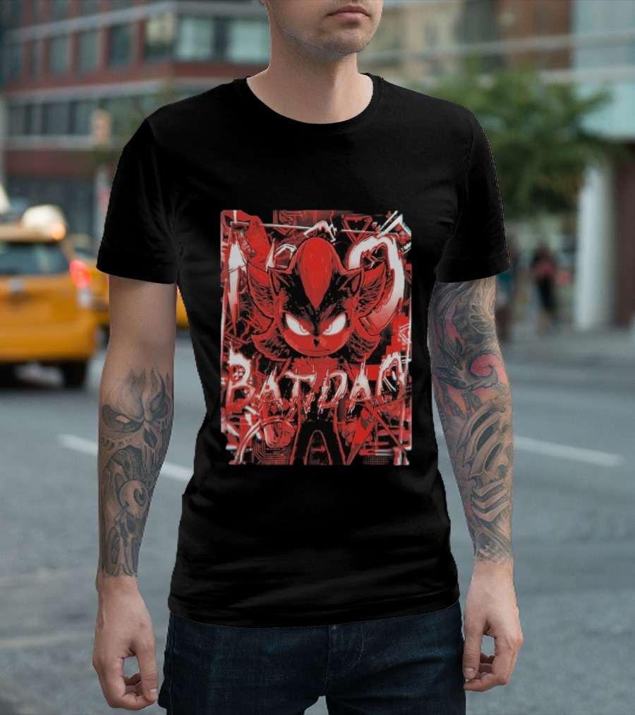 No Batidao Red Black Anime Character Energetic T-Shirt