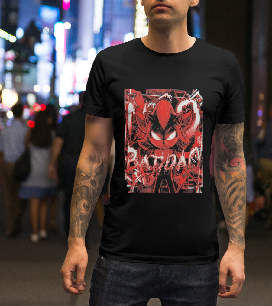 No Batidao Red Black Anime Character Energetic T-Shirt