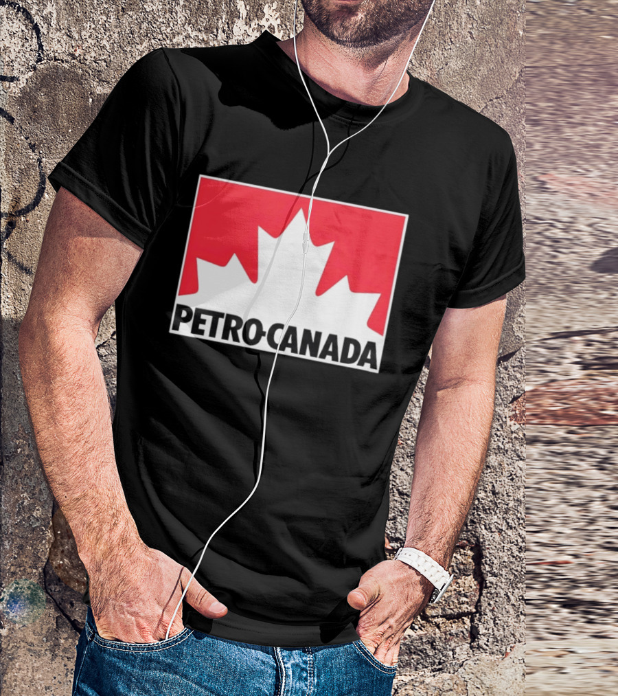Petro Canada Canadian Gas Station Maple Leaf Branding T-Shirt