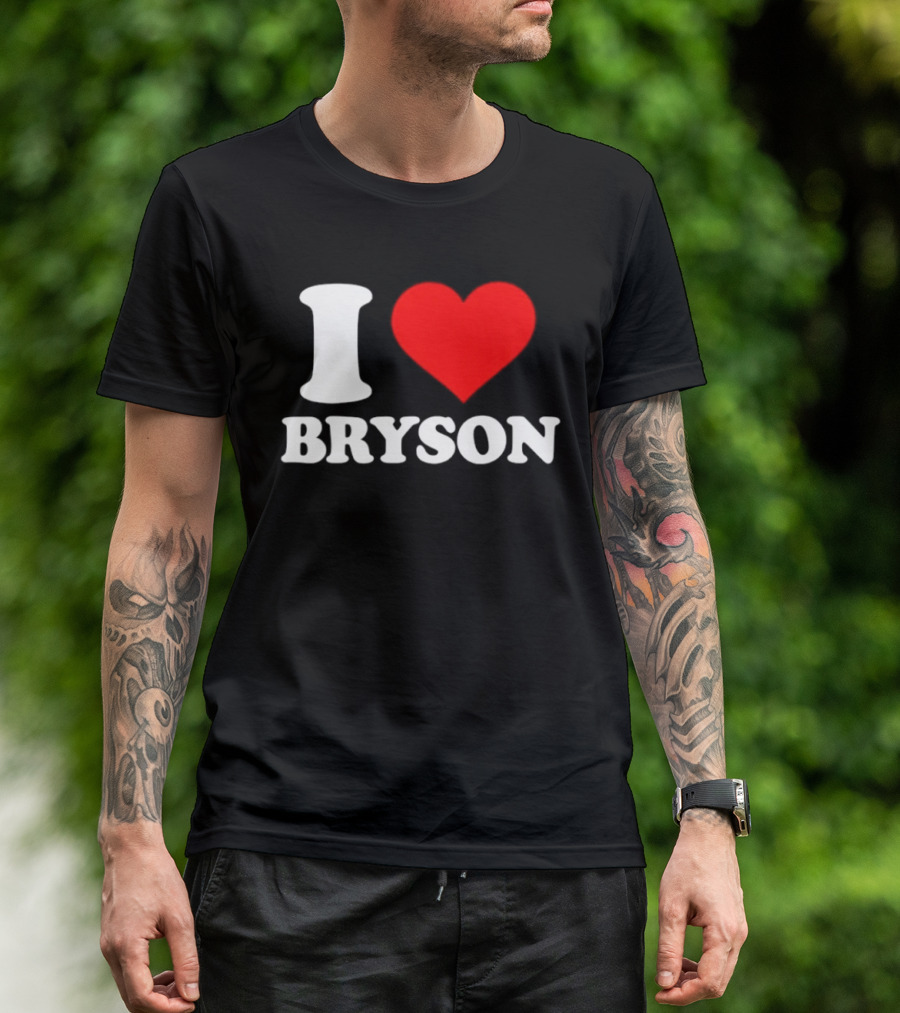 PGA Tour I Love Bryson Golf Professional Golfer T-Shirt