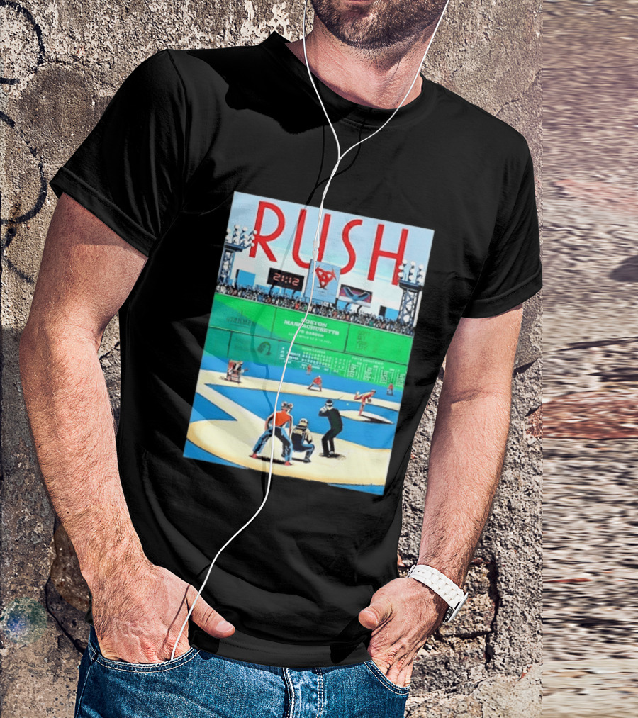 Rush 2112 Fifty Something Tour Boston Massachusetts TD Garden September 5 2024 Stadium Baseball T-Shirt